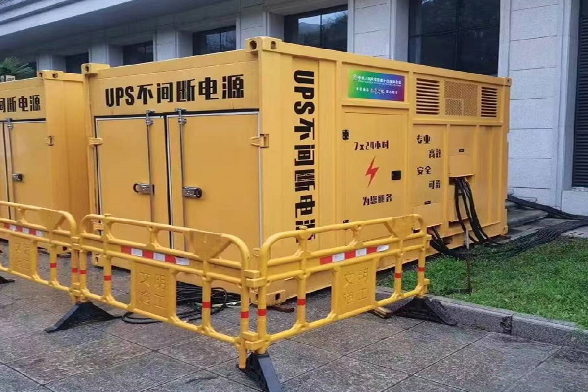 徐闻发电机租赁施工现场