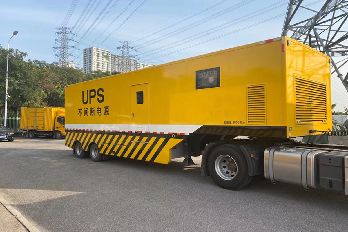 徐闻发电机租赁施工现场