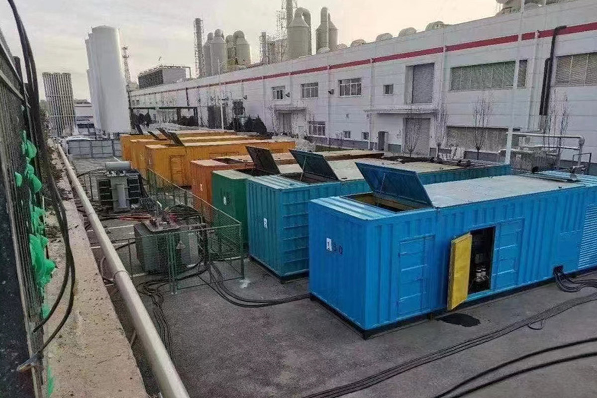 徐闻发电机租赁施工现场