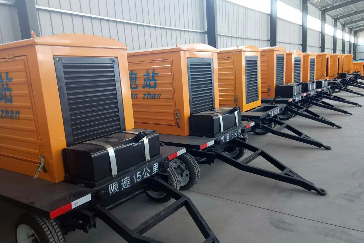 徐闻发电机租赁施工现场